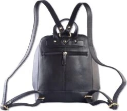 WILD WOODS Leren Dames Rugtas M - Casual Rugzak - Nappa Leer - Zwart -Tas Kortingswinkel 1200x1050 5