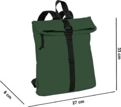 New Rebels Mart Waterafstotende Rolltop Rugzak - Medium - Groen -Tas Kortingswinkel 1200x1058 1