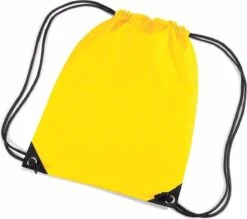 Merkloos Bellatio Gymtas 12 Liter - Geel