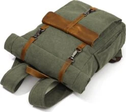 MORGNTAU - Ukiyo - Rugzak - Backpack - Groen - Canvas - Leer 13 MORGNTAU - Ukiyo - Rugzak - Backpack - Groen - Canvas - Leer -Tas Kortingswinkel 1200x1068 1