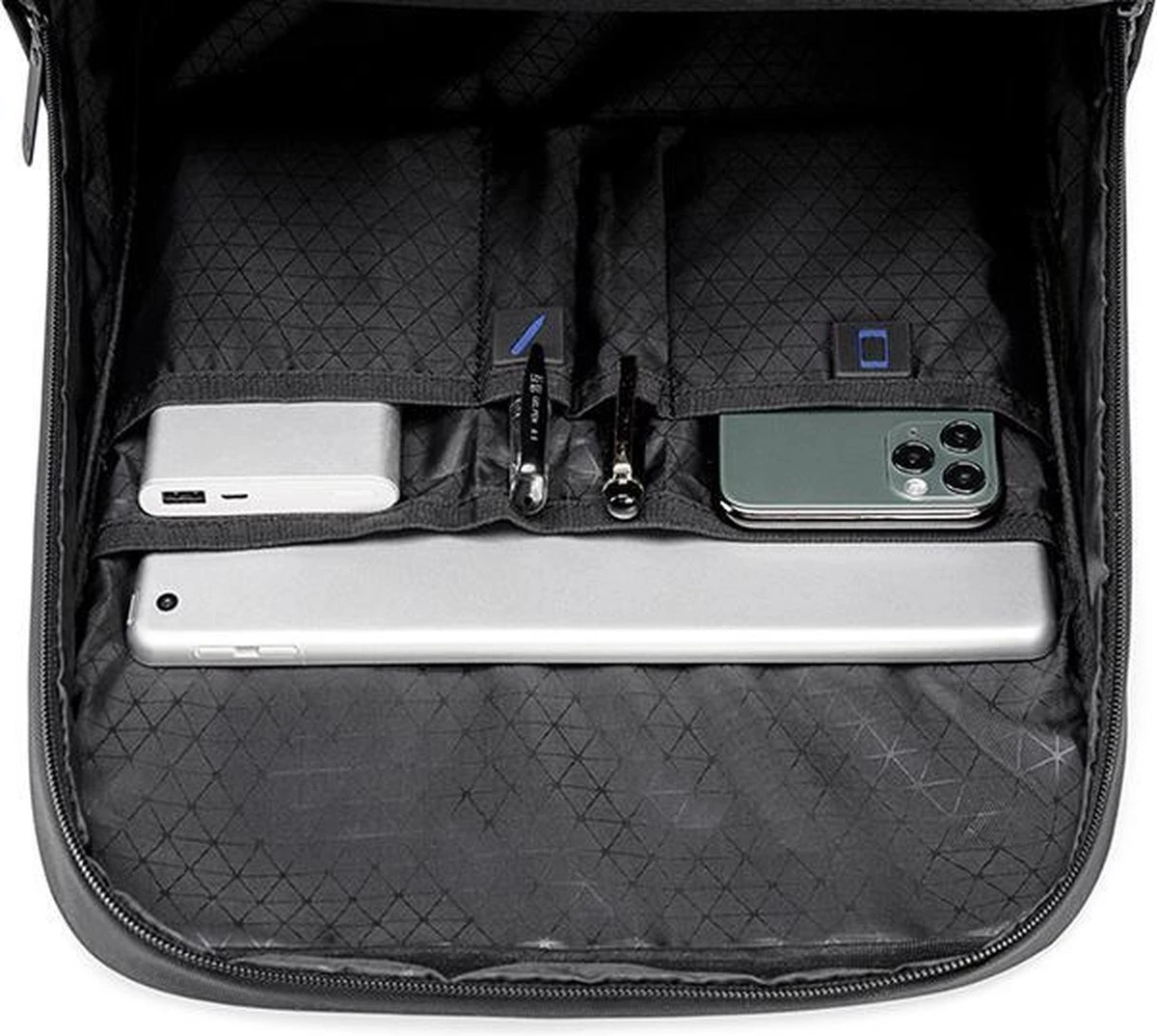 Golden Wolf Rugtas - Rugzak - Laptoptas - Motortas - Zwart 9 Golden Wolf Rugtas - Rugzak - Laptoptas - Motortas - Zwart - Afbeelding 7