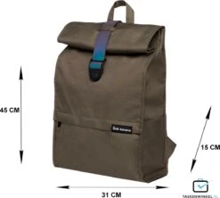 Bold Banana - Laptoprugzak Roll Top - Green Reflex -Tas Kortingswinkel 1200x1077 2