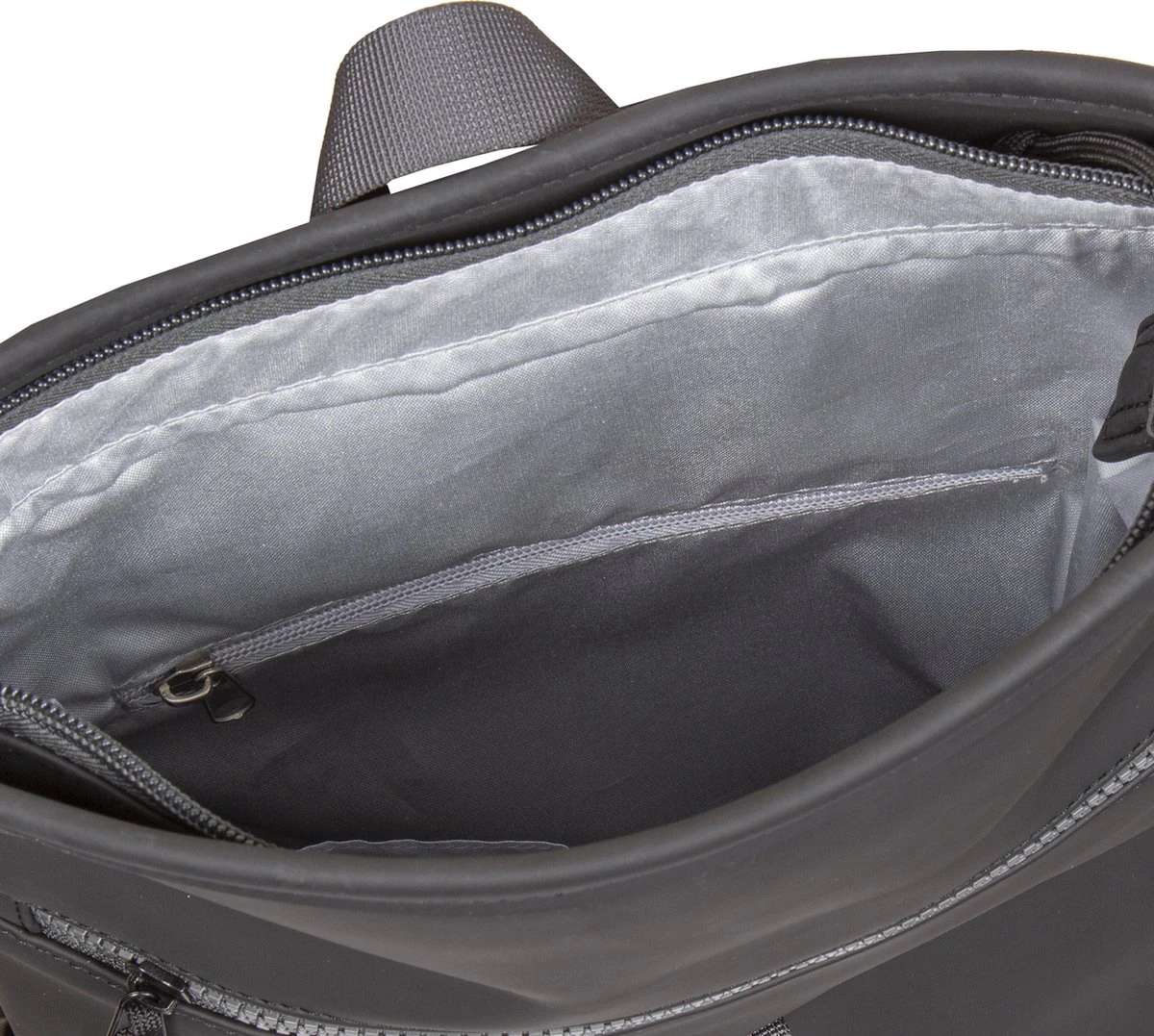 New Rebels® Tim - Rugtas - Grijs/Zwart - Waterafstotend - Roll-top - 13121087 - 27x8x33cm - Rugzak / Backpack 7 New Rebels® Tim - Rugtas - Grijs/Zwart - Waterafstotend - Roll-top - 13121087 - 27x8x33cm - Rugzak / Backpack - Afbeelding 5