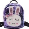 Meisjes Rugtas - Schooltas - Meisjes Rugzak - Paars - 32X22 CM - School - Rugzak - Glitter - Konijntje - Pailletten - 3-8 Jaar - Tas - CADEAU TIP! -Tas Kortingswinkel 1200x1089 2