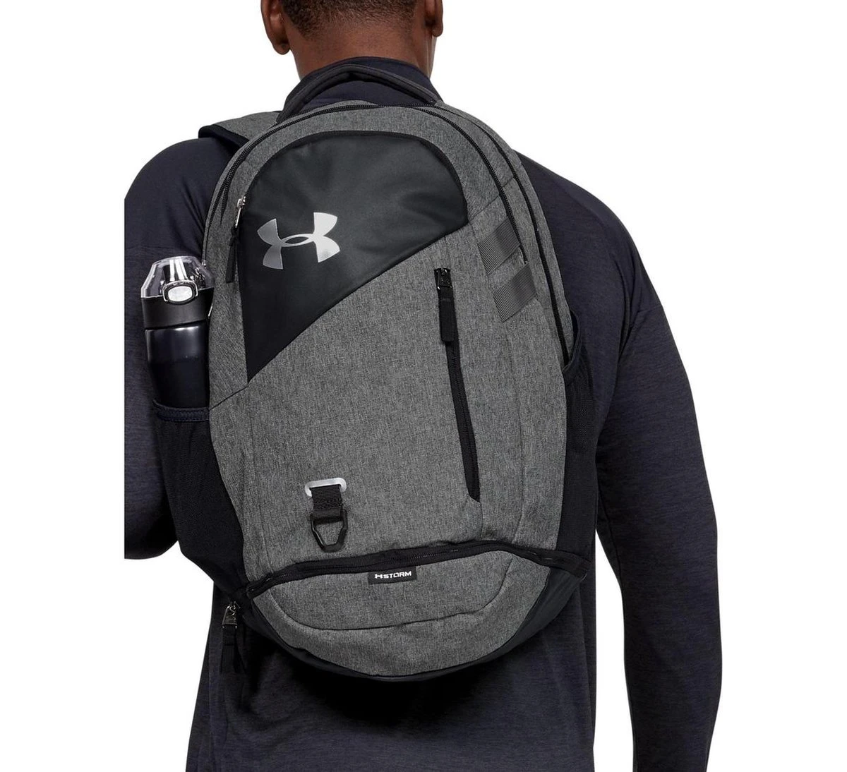 Under Armour Hustle 4.0 Unisex Rugzak - Graphite Medium Heather 8 Under Armour Hustle 4.0 Unisex Rugzak - Graphite Medium Heather - Afbeelding 6
