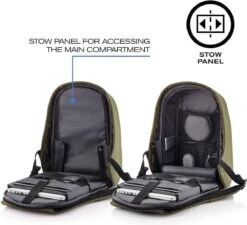 XD Design Bobby Hero Regular - Anti-Diefstal Rugzak 18 Liter - Groen -Tas Kortingswinkel 1200x1095