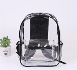 Merkloos Rugzak - Tas - Sporttas - Gymtas - Transparante Tas - Zwemtas - Zwart - Zwemmen - Doorzichtige Rugzak - Zwembad - Waterafstotend - Unisex -Tas Kortingswinkel 1200x1100 3