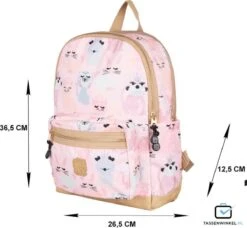 Pick & Pack Lieve Diertjes - Rugzak - Roze - Maat M -Tas Kortingswinkel 1200x1107 1