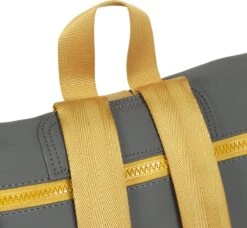 New Rebels® Tim - Rugtas - Grijs/Geel - Waterbestendig - Roll-top - 1312108 - 27x8x33cm - Rugzak / Backpack -Tas Kortingswinkel 1200x1109