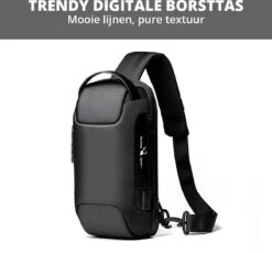 Brandie® - Rugzak - Laptop Rugzak Tot Voor Unisex - Schooltas - Waterdicht - Large Capaciteit - USB Poort - Met Regenhoes - Schoudertas Voor Reizen En Zakelijk Werk - Materiaal Polyester - Maat16 X 11 X 33 Inch - Zwart -Tas Kortingswinkel 1200x1117