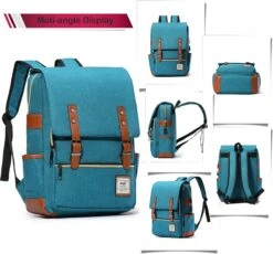 HapiLeap Laptop Vintage Rugzak Waterbestendig Zakelijke Reizen School Rugzak Messenger Bag Past 15.6 Inch Notebook Voor Mannen & Vrouwen -Tas Kortingswinkel 1200x1118