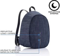 XD Design Elle Fashion Dames Anti-Diefstal Rugzak 6.5 Liter - Denim Blauw -Tas Kortingswinkel 1200x1118 3