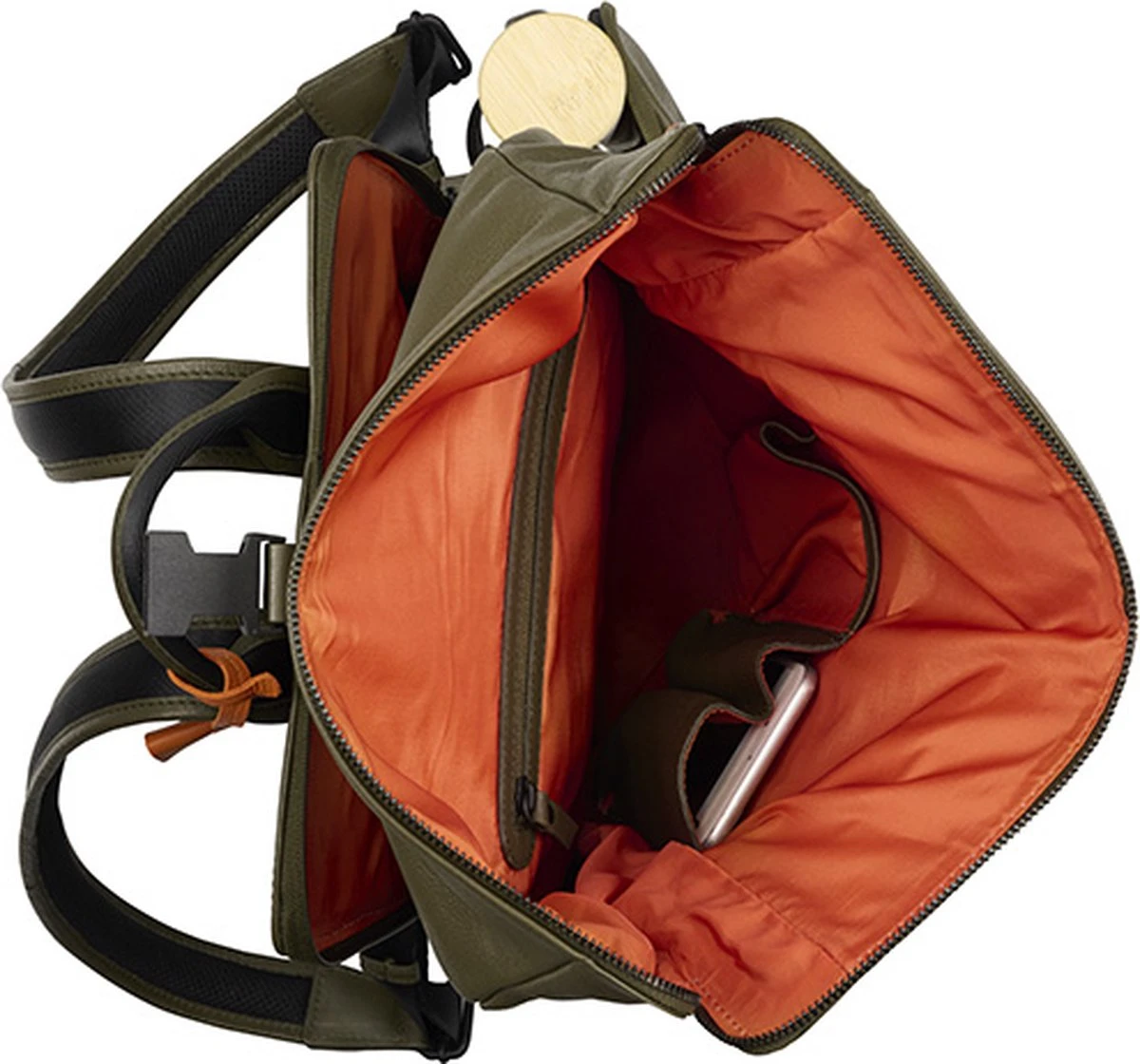 Burkely On The Move Unisex Moving Maddox Rugtas 14'' - Groen 6 Burkely On The Move Unisex Moving Maddox Rugtas 14'' - Groen - Afbeelding 4