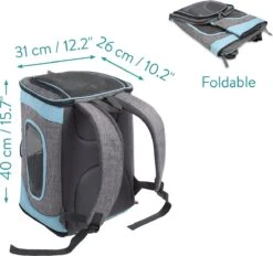 Navaris Rugzak Voor Hond En Kat - Rugzak Voor Vervoeren Huisdier - Huisdieren Draagtas Met Buikriem - 31 X 26 X 40 Cm - Belastbaar Tot 15 Kilo -Tas Kortingswinkel 1200x1129 3