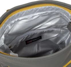 New Rebels® Tim - Rugtas - Grijs/Geel - Waterbestendig - Roll-top - 1312108 - 27x8x33cm - Rugzak / Backpack -Tas Kortingswinkel 1200x1132