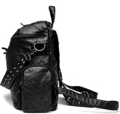 Merkloos Rugtassen Dames - Rugtas Lola Zwart - Schoudertas - Leerlook - 6 Vakken - Afneembare Schouderband 6 Merkloos Rugtassen Dames - Rugtas Lola Zwart - Schoudertas - Leerlook - 6 Vakken - Afneembare Schouderband -Tas Kortingswinkel 1200x1138 3