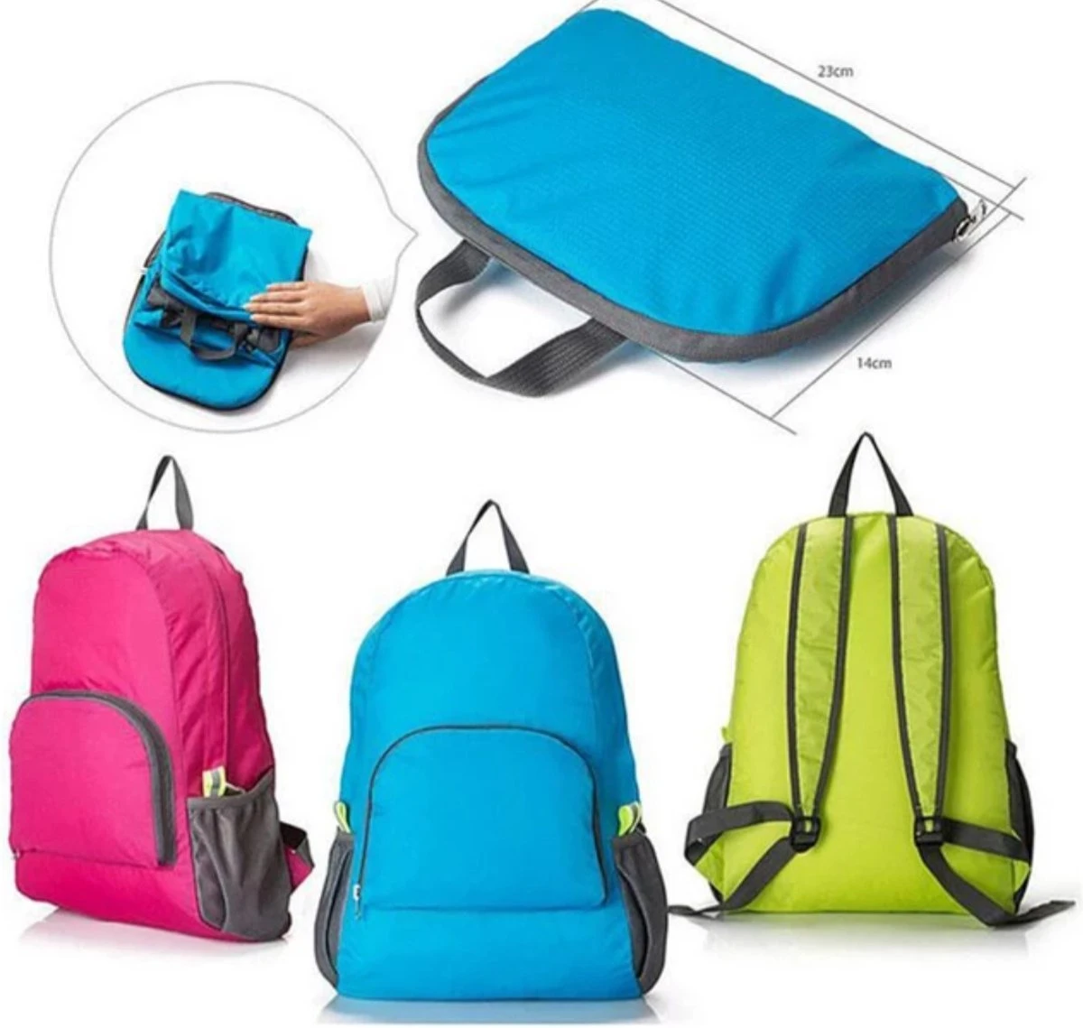 Rugtas - Rugzak - Opvouwbaar Lichtgewicht - Rugzak Heren En Dames Outdoor - Backpacken - Camping - Spatwaterdicht - Schooltas - Wandelen - Reizen - Roze 10 Rugtas - Rugzak - Opvouwbaar Lichtgewicht - Rugzak Heren En Dames Outdoor - Backpacken - Camping - Spatwaterdicht - Schooltas - Wandelen - Reizen - Roze - Afbeelding 8