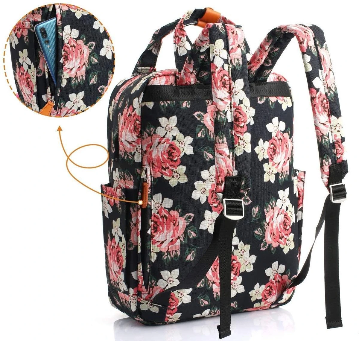 Rugzak Voor Dames, Schoolrugzak Voor Meisjes, Tieners, Dagrugzak Voor Dames, Met 15,6 Inch Laptopvak, Voor Universiteit En Werk 9 Rugzak Voor Dames, Schoolrugzak Voor Meisjes, Tieners, Dagrugzak Voor Dames, Met 15,6 Inch Laptopvak, Voor Universiteit En Werk - Afbeelding 7