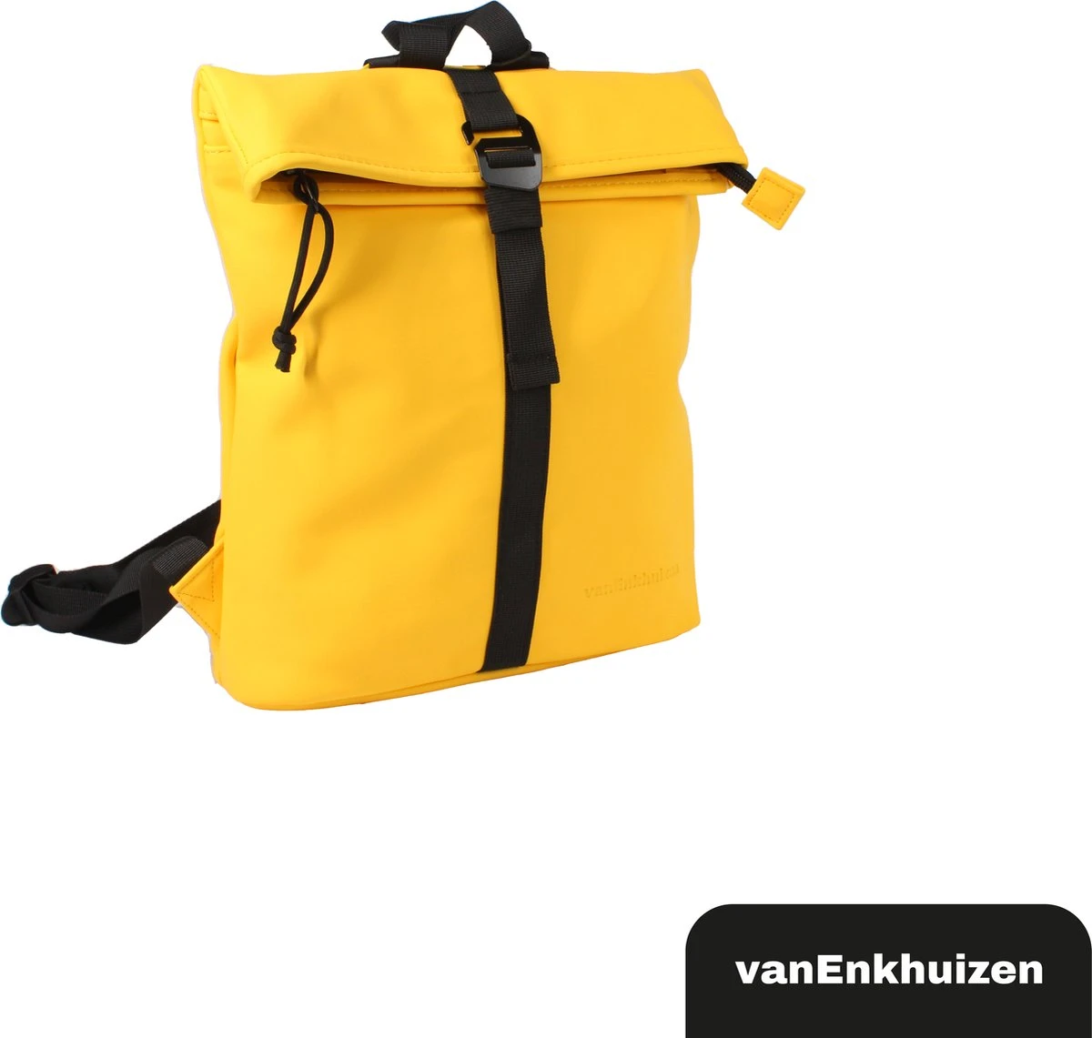VanEnkhuizen Rolltop Rugzak 9 Liter - Waterafstotend En Thermo Materiaal - Geel 6 VanEnkhuizen Rolltop Rugzak 9 Liter - Waterafstotend En Thermo Materiaal - Geel - Afbeelding 4