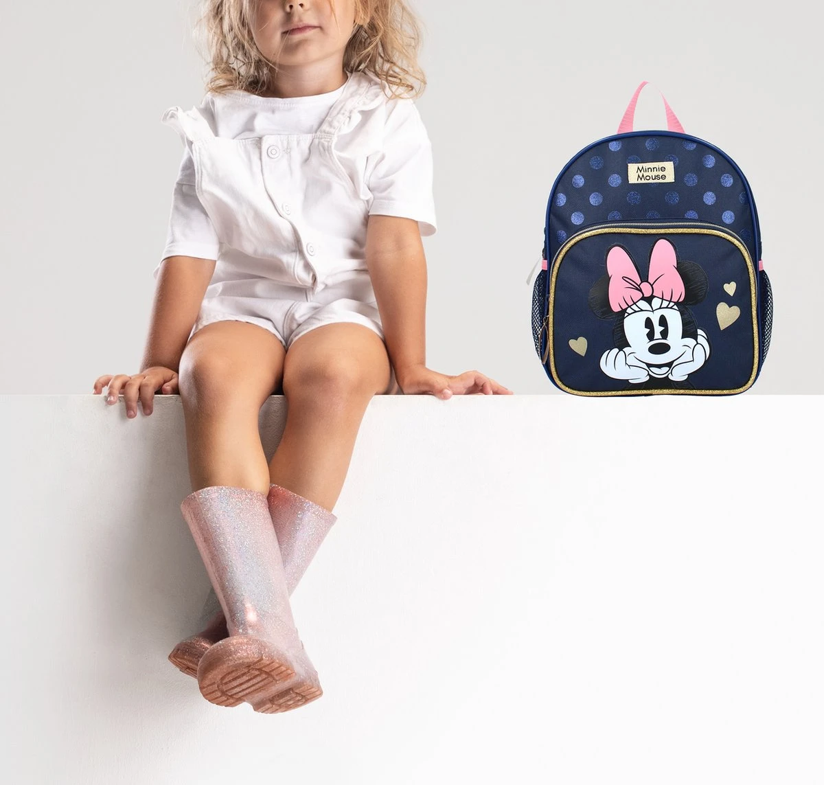 Minnie Mouse Glitter Love Rugzak - Blauw 3 Minnie Mouse Glitter Love Rugzak - Blauw