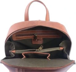 WILD WOODS Leren Dames Rugtas M - Casual Rugzak - Oil Pull-up Leer - Cognac 8 WILD WOODS Leren Dames Rugtas M - Casual Rugzak - Oil Pull-up Leer - Cognac -Tas Kortingswinkel 1200x1148 4