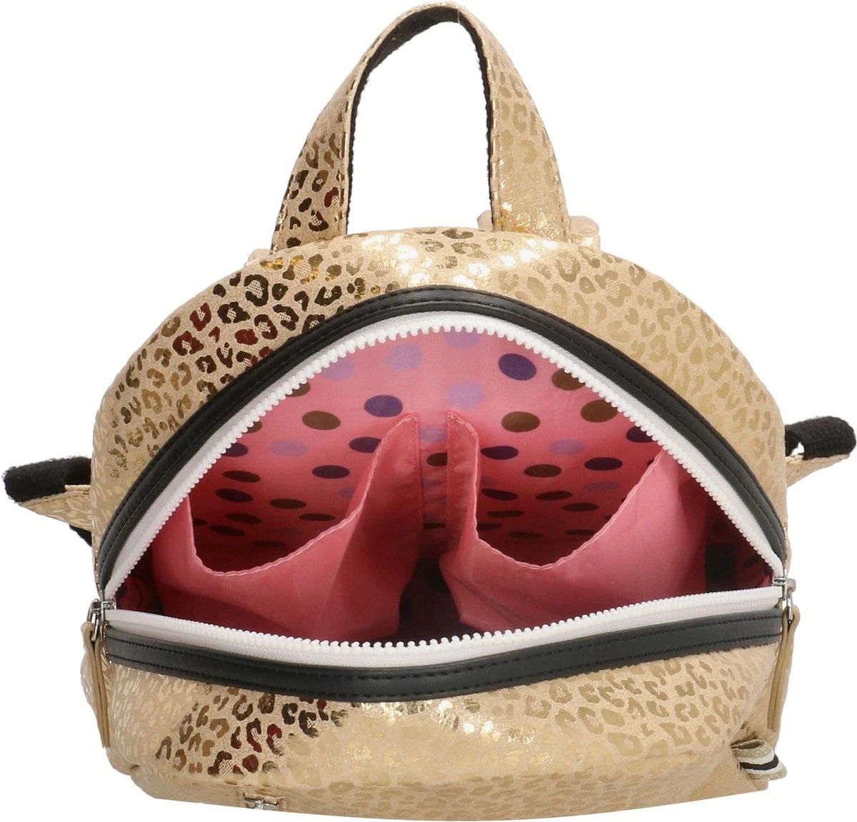 Zebra Girls Rugzak - Gold Leopard 4 Zebra Girls Rugzak - Gold Leopard - Afbeelding 2