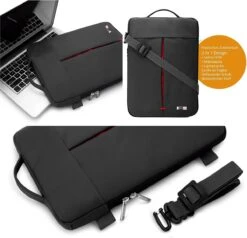 VEGMANN AV6453 Laptoptas 15,6-inch Notebooktas Laptopbeschermhoes Case PC-laptopbeschermtas Rood -Tas Kortingswinkel 1200x1154 1
