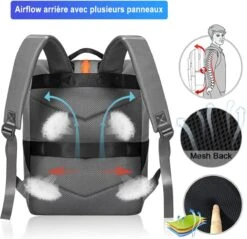 Rugzak Voor Dames En Meisjes, Waterdichte Retro Laptoprugzak Met 15,6 Inch Laptopvak, Modieuze Rugzak, Schoolrugzak Voor Business, Reizen, Vrije Tijd, Werk, School, Werk, Grijs -Tas Kortingswinkel 1200x1159