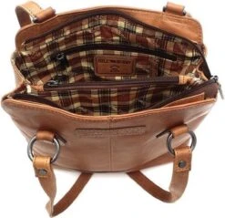 Hillburry Rugzak - Leder/Leer - Anti Diefstal - Schoudertas En Rugzak - Bruin / Camel/ Cognac -Tas Kortingswinkel 1200x1161