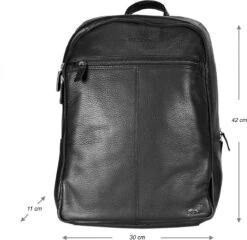 Rugzak Dames Leer Of Rugtas Heren Leer - Zwart Leer - Zwarte Laptop Rugzak Unisex -Tas Kortingswinkel 1200x1164 1