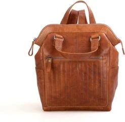 Spikes & Sparrow Rugtas / Rugzak - Bronco - 10 Liter - Leer - Cognac -Tas Kortingswinkel 1200x1165