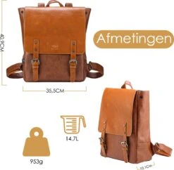 Behave Rugzak - Rugtas - Backpack - Laptoptas - Schooltas - 15 L - 15 Inch Laptop Tas - Bruin 15 Behave Rugzak - Rugtas - Backpack - Laptoptas - Schooltas - 15 L - 15 Inch Laptop Tas - Bruin -Tas Kortingswinkel 1200x1174 1