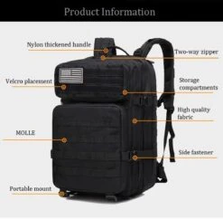 Northwest Tactical Backpack 45l | Tactische Rugzak - Sport - School - Werk ARMY GREEN | Leger Groen -Tas Kortingswinkel 1200x1179