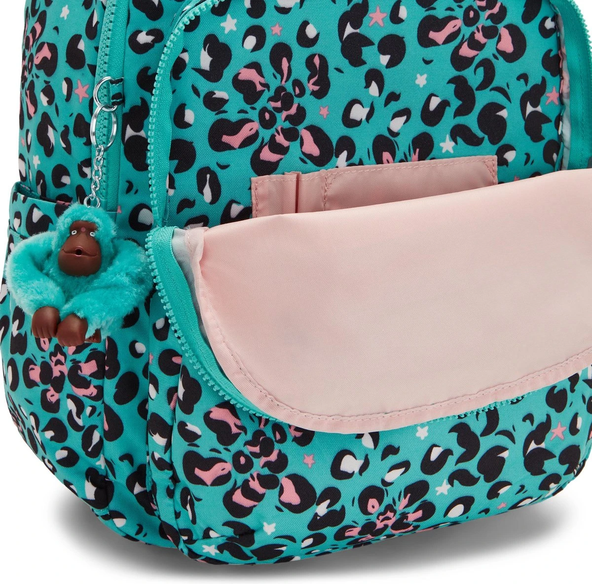 Kipling Seoul Rugzak - Leopard Flower 9 Kipling Seoul Rugzak - Leopard Flower - Afbeelding 7