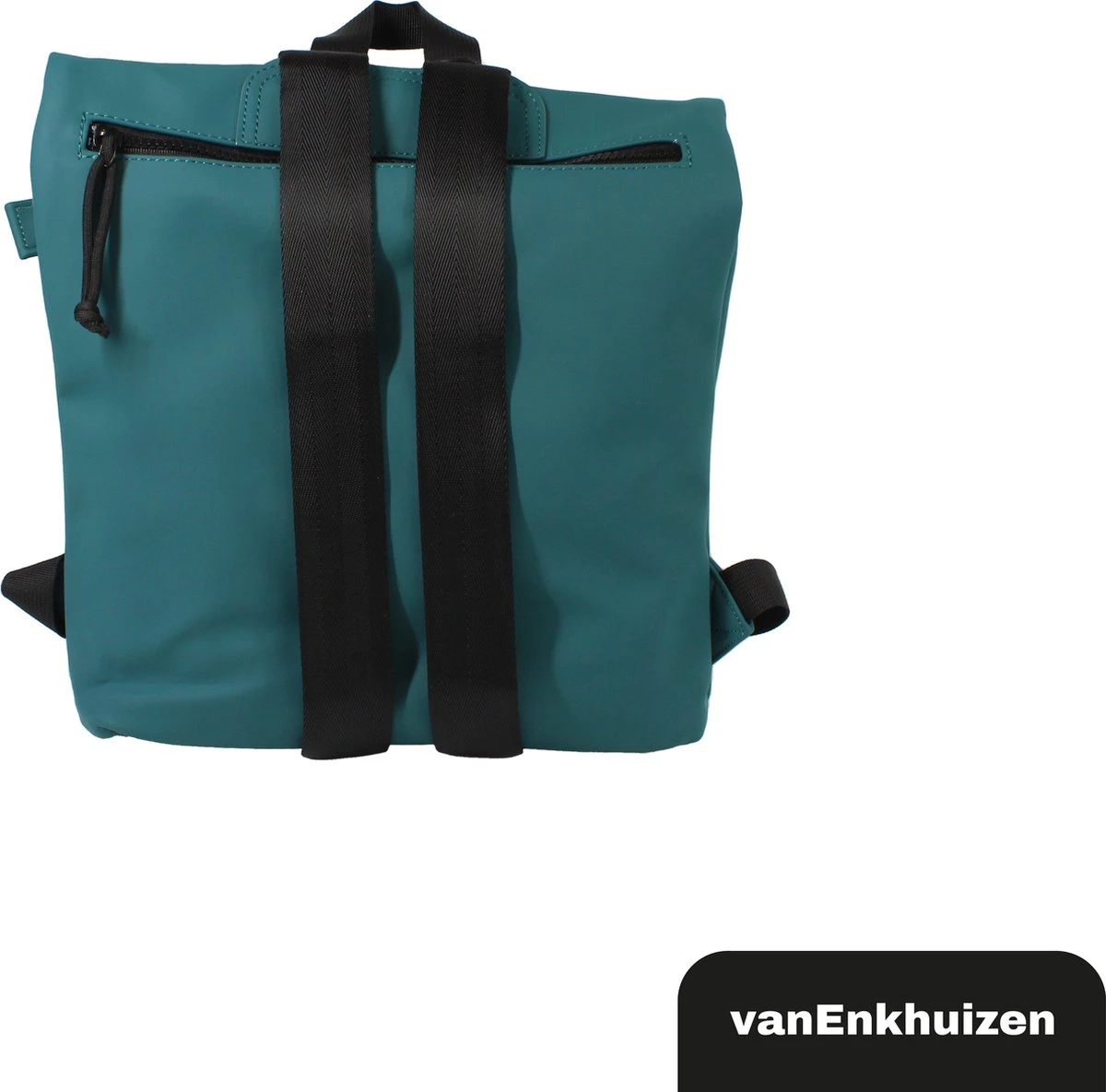 VanEnkhuizen Rolltop Rugzak 9 Liter - Waterafstotend En Thermo Materiaal - Turquoise 4 VanEnkhuizen Rolltop Rugzak 9 Liter - Waterafstotend En Thermo Materiaal - Turquoise - Afbeelding 2