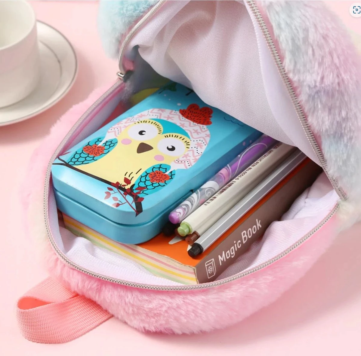 Merkloos Rugtasje - Rugzak - Schooltas Pluche Cutie - Unicorn - Eenhoorn - Jongens - Meisjes - Cadeau - Sinterklaas - Kerst - 1 Jaar - 2 Jaar 5 Merkloos Rugtasje - Rugzak - Schooltas Pluche Cutie - Unicorn - Eenhoorn - Jongens - Meisjes - Cadeau - Sinterklaas - Kerst - 1 Jaar - 2 Jaar - Afbeelding 3