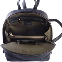 WILD WOODS Leren Dames Rugtas M - Casual Rugzak - Nappa Leer - Zwart -Tas Kortingswinkel 1200x1186 5