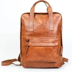 Bear Design Maja Leren Rugzak - Cognac