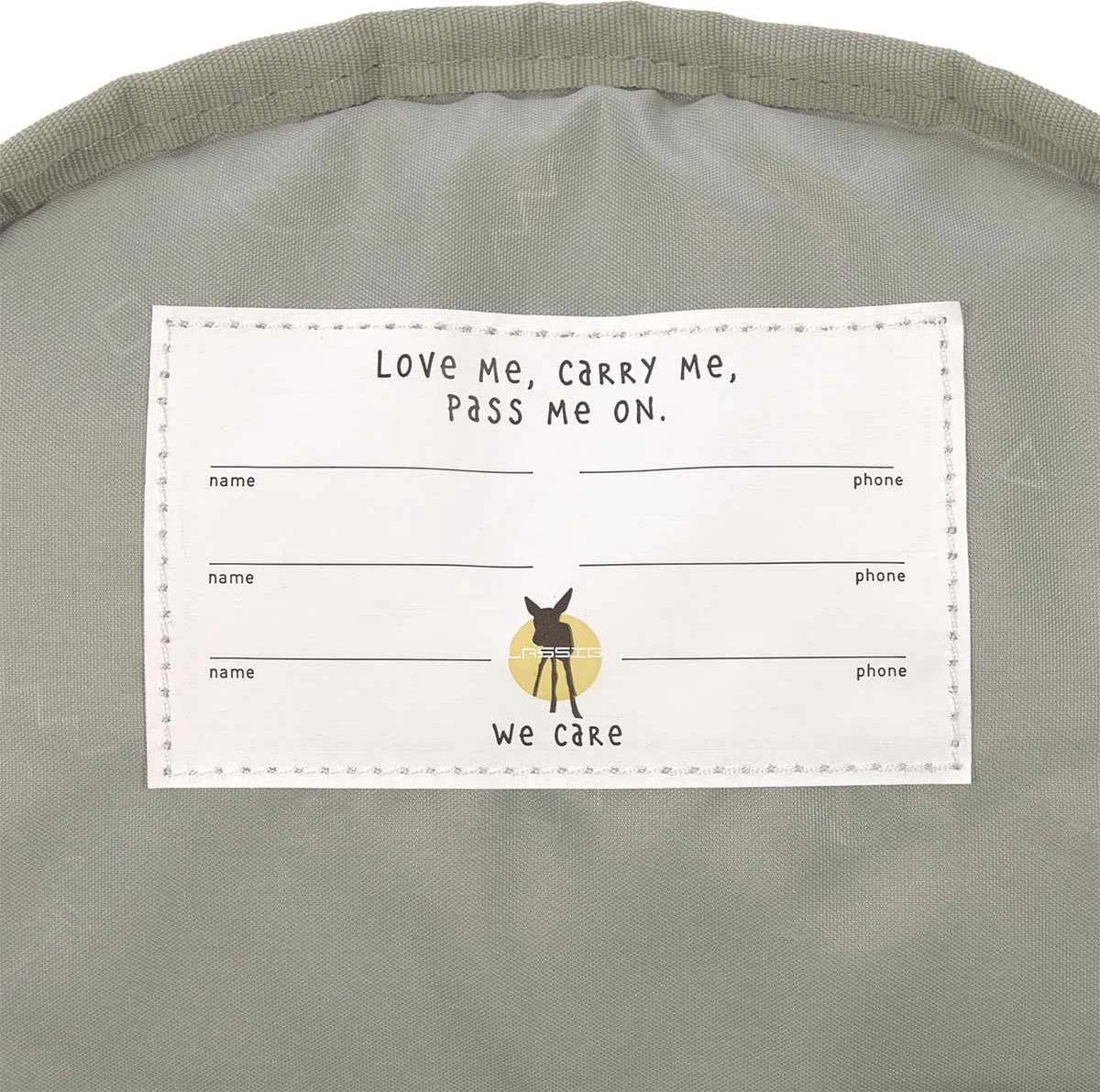 Lassig Mini Rugzak Happy Prints - Light Olive 10 Lassig Mini Rugzak Happy Prints - Light Olive - Afbeelding 8