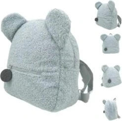 Merkloos Teddy Rugzak Bleu (licht Blauw) | Kind | Peuter | School | Rugzak Teddy | Meisje | Jongen -Tas Kortingswinkel 1200x1191 2