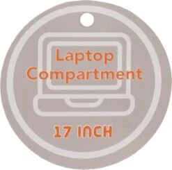 Beagles Originals Urban Originals 17,3" Laptop Rugzak - Blauw -Tas Kortingswinkel 1200x1192 2