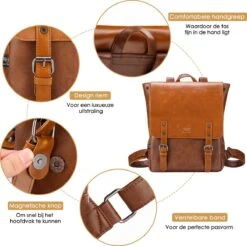 Behave Rugzak - Rugtas - Backpack - Laptoptas - Schooltas - 15 L - 15 Inch Laptop Tas - Bruin 13 Behave Rugzak - Rugtas - Backpack - Laptoptas - Schooltas - 15 L - 15 Inch Laptop Tas - Bruin -Tas Kortingswinkel 1200x1196 1