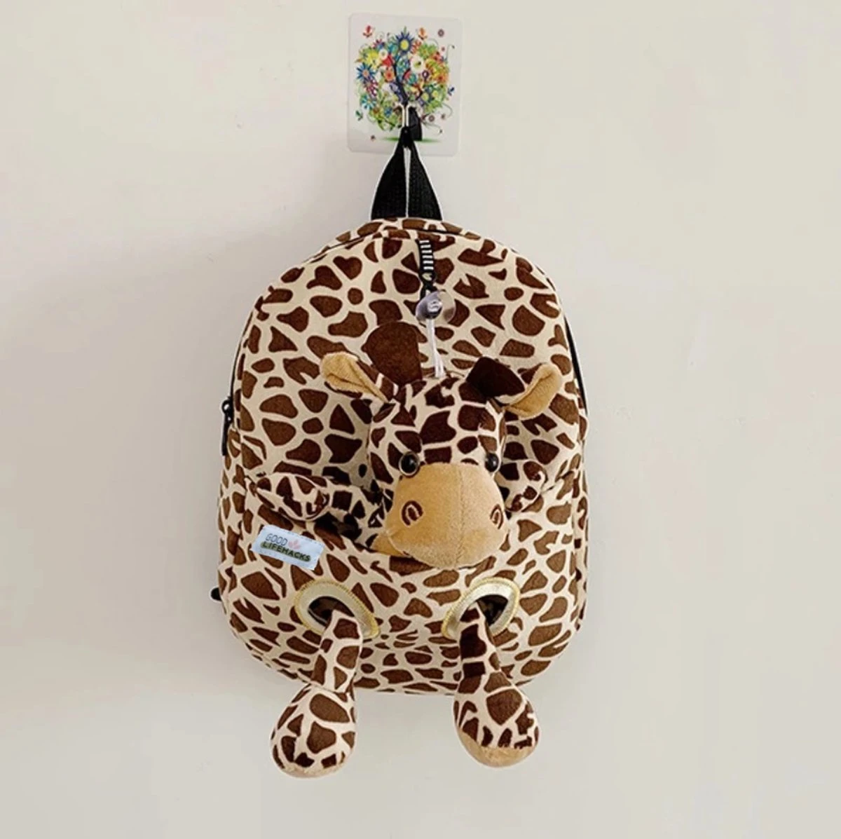 Good Lifehacks Kindertas - Rugzak - Meisje & Jongen - Schooltas - Reistas Kinderwagen - Knuffel Sinterklaas - Speenknuffel - Giraffe 5 Good Lifehacks Kindertas - Rugzak - Meisje & Jongen - Schooltas - Reistas Kinderwagen - Knuffel Sinterklaas - Speenknuffel - Giraffe - Afbeelding 3