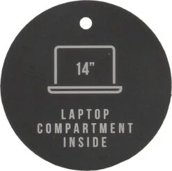 Enrico Benetti Nairobi Laptoprugzak 14 Inch - 46179 - Panter Zwart -Tas Kortingswinkel 1200x1197 4