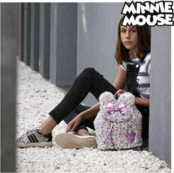 Rugzak Minnie Mouse - Pluche Wit Roze Kindertas Voor School - Schooltas, Disney Schooltas -Tas Kortingswinkel 1200x1197 7