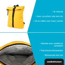 VanEnkhuizen Rolltop Rugzak 9 Liter - Waterafstotend En Thermo Materiaal - Geel 12 VanEnkhuizen Rolltop Rugzak 9 Liter - Waterafstotend En Thermo Materiaal - Geel -Tas Kortingswinkel 1200x1200 1034