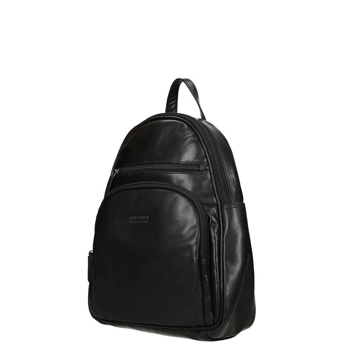 Old West Leren Dames Rugzak San Antonio M - Zwart 9 Old West Leren Dames Rugzak San Antonio M - Zwart - Afbeelding 7