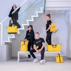 New Rebels Mart Waterafstotende Rolltop Rugzak - Medium - Geel -Tas Kortingswinkel 1200x1200 1079