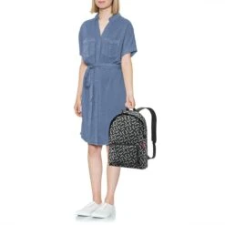 Reisenthel Mini Maxi Rucksack Rugzak - Opvouwbaar - 14L - Signature Black Zwart -Tas Kortingswinkel 1200x1200 1083