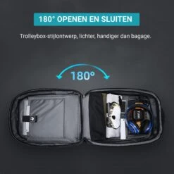 Brandie® - Rugzak - Voor Heren Reistas - Reistas - Schoudertas - Waterdichte Rugzakken - Schooltas - Anti Diefstal - USB Opladen - Heren Zakelijke Reistas Rugzak - 5013 Grootte 12*32*45 Cm - Zwart Upgraden - Gewicht 1.3 Kg -Tas Kortingswinkel 1200x1200 11